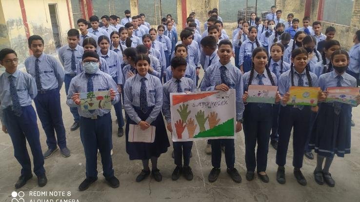 Swachhta Pakhwada begins in Lakshya Public School, Arki