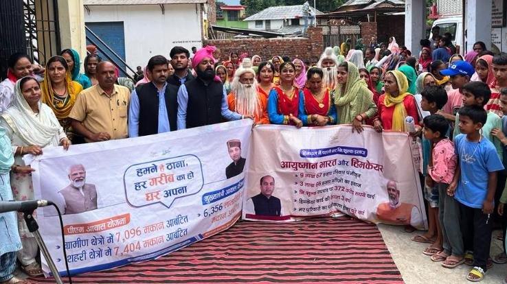  Promotion of various schemes given through song and music in Panchayat Saheda and Nadehar