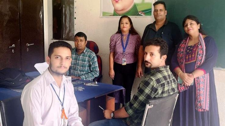 Hindi Day celebrated in Gyan Jyoti Education College, Rajol, booster dose camp also organized