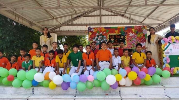 Hindi Diwas Celebrations Celebrated at Delhi Convent School Sunhet