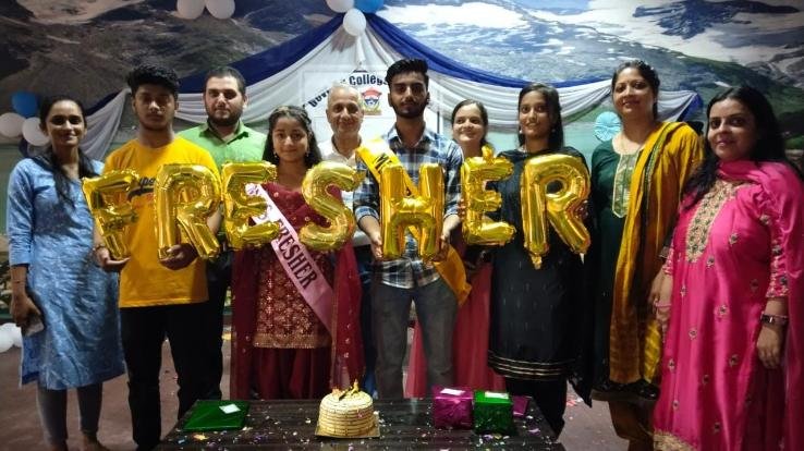 Vanish Mr. Nancy became Mr. and Miss fresher of BCA department in Dhaliara College