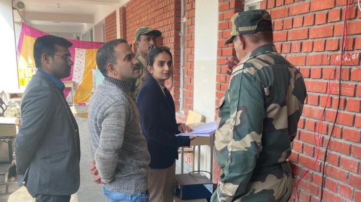 ADC checked the security system of strong room in Baijnath