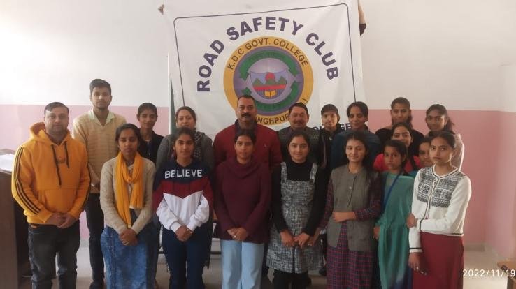Essay writing competition organized by Road Safety Club in college