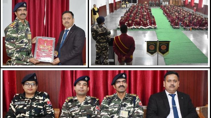 Sanjeev Mishra gave tips to children to join army in Bhadoli school