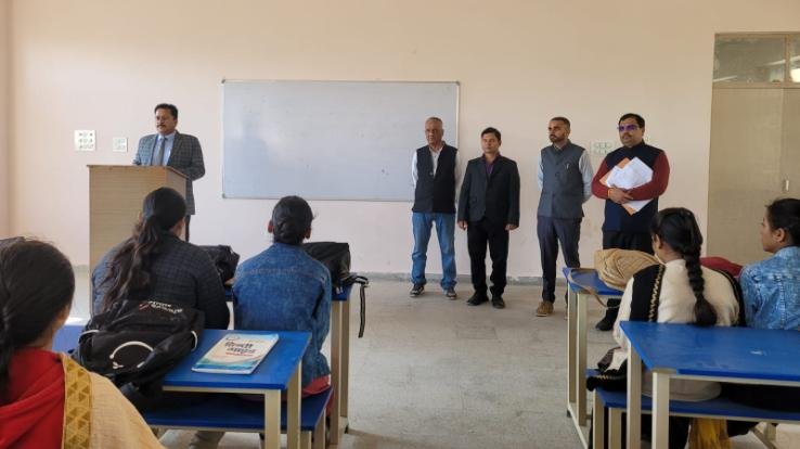 Sardar Patel University Mandi inspected Government College Dada Siba