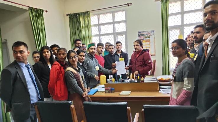 Demonstration for irregularities in UG exam results and delay in PG results