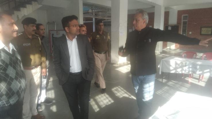 Deputy Commissioner inspected the strong rooms to review the preparations for the counting of votes