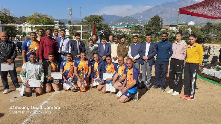District Kangra team was the winner in block level volleyball competition