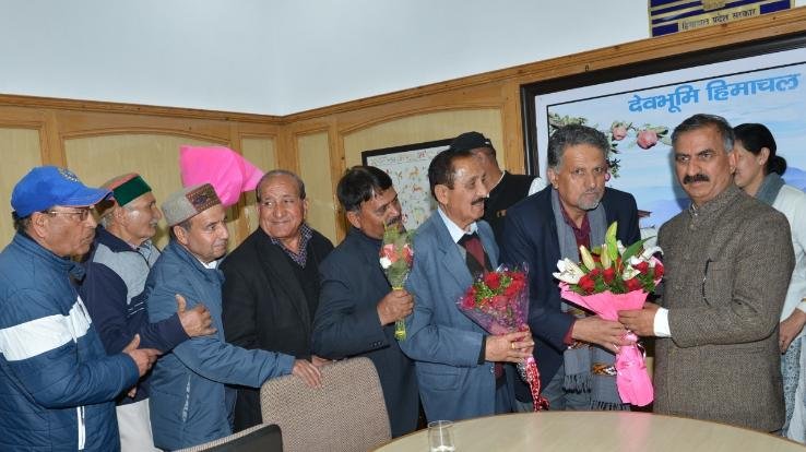 Delegation of Pensioners Welfare Association met the Chief Minister