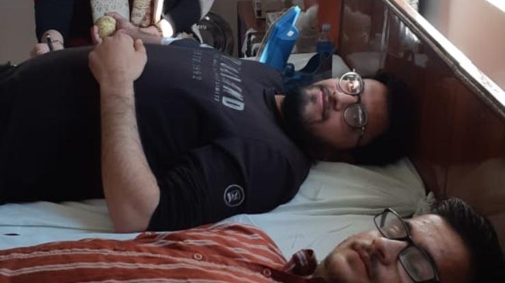 35 people donated blood in the blood donation camp held at Umang's trustee's house.