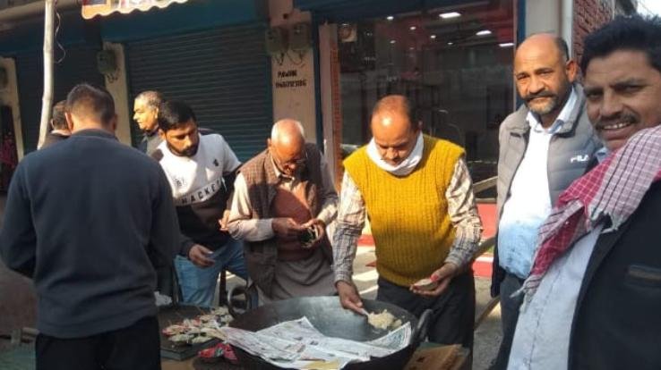 Pudding was distributed in Badhal Bazar after Anoop Ratna became the Advocate General of the Government