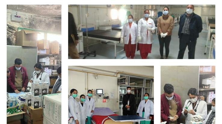 Kovid-19 'mock drill' organized in all hospitals of the district