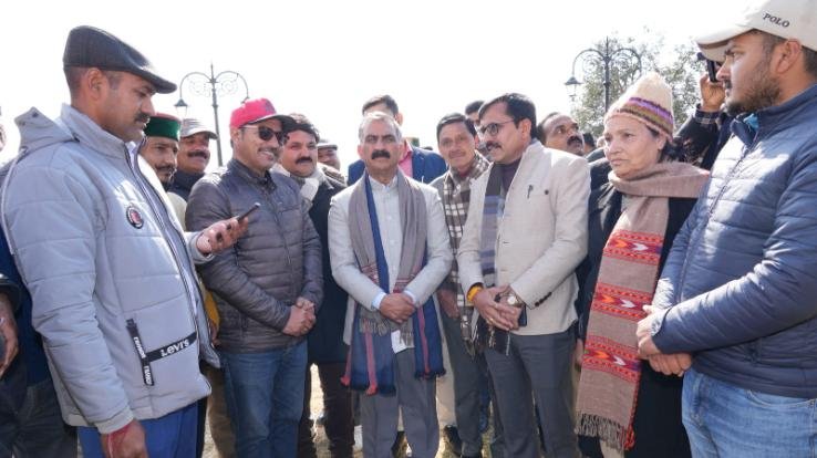 Chief Minister released a song composed by Ravinder Thakur