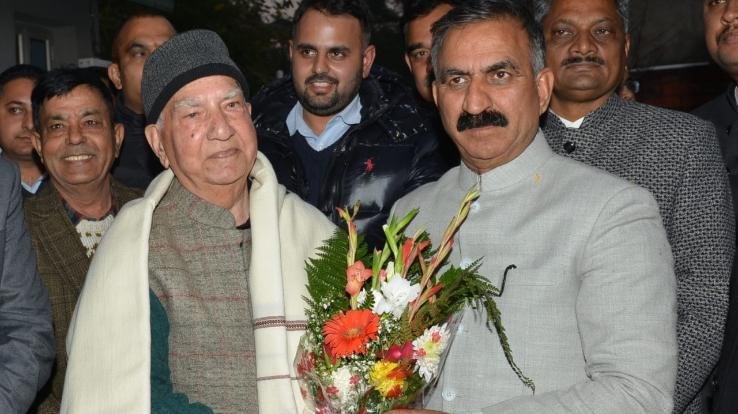  Chief Minister Sukhu met Shanta Kumar