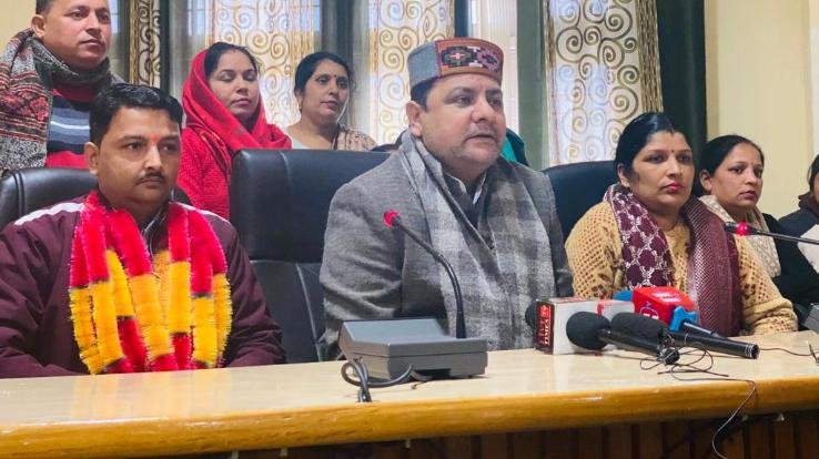 Election for the post of Vice President concluded in the Block Development Officer's Auditorium