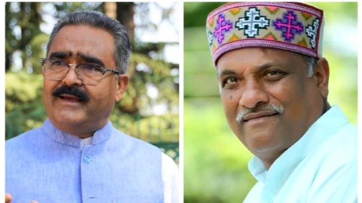 Former BJP ministers Vikram Thakur and Sukhram Chowdhary showed the mirror to the Congress party