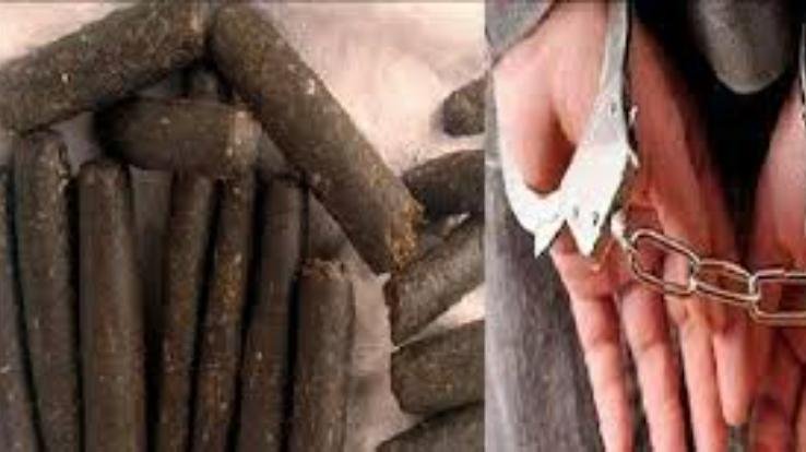 20.63 grams of charas caught from a young man in Majhin Chowk