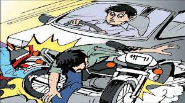 ज्वाला: कथोग में मोटरसाइकिल और कार में टक्कर, मामला दर्ज