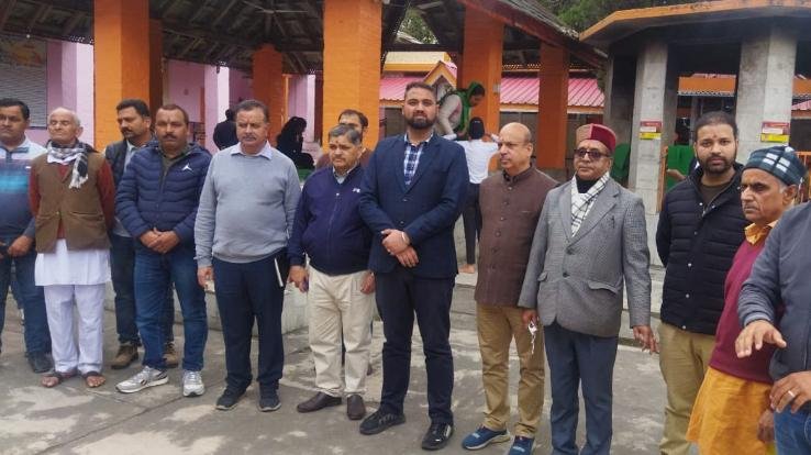 SDM Dehra visited Chanour temple