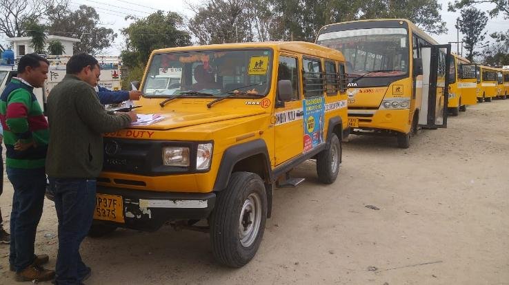 905 school buses checked in the district under road safety rules