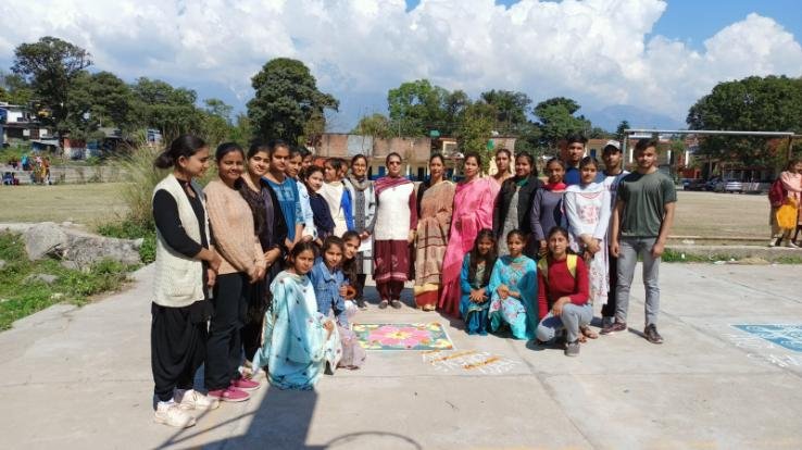 Kangra: Various competitions were organized on the occasion of International Women's Day in Matour College