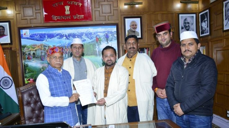 Delegation- of- Hati- community- met- the- Governor- of- Himachal -Pradesh
