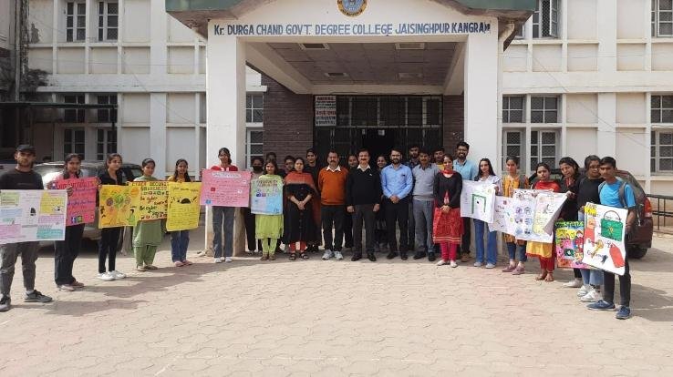 Organized poster making and slogan writing competition