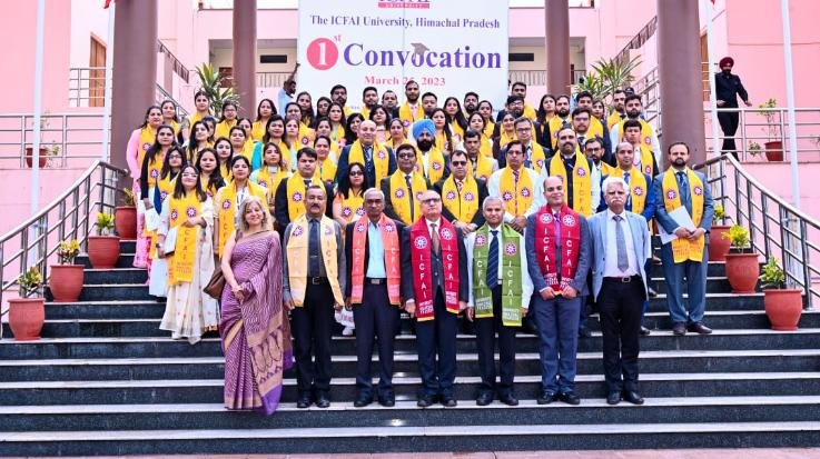 Solan: ICFAI University Baddi celebrated its first convocation