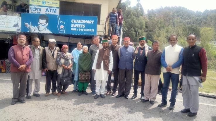 Rajgarh: Pensioners raised demand for release of arrears of Sixth Pay Commission outright