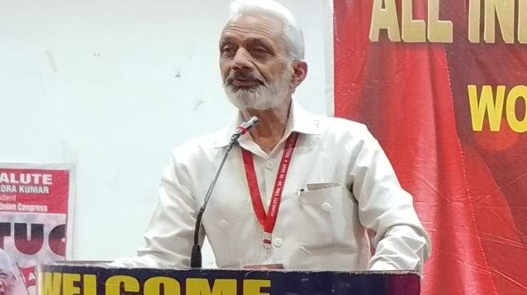  Jagdish Bhardwaj addressed the national working committee meeting of AITUC in Lucknow