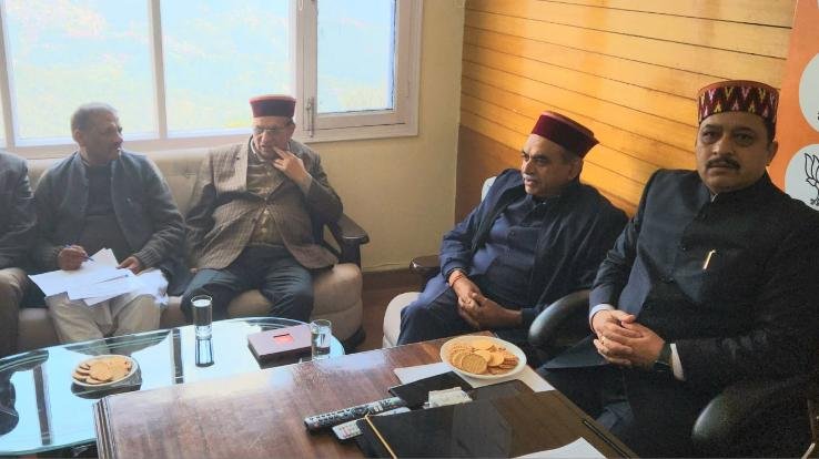  Shimla: BJP holds special meeting regarding municipal elections