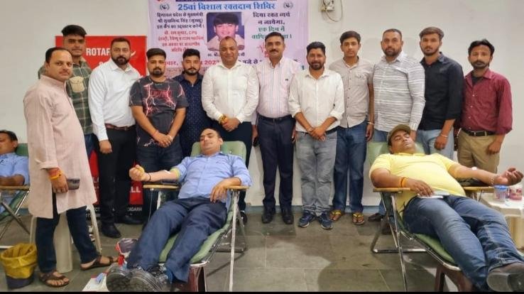 Baddi: On Amit Singla's birthday, 121 Raktaveers gave true tribute by donating blood.