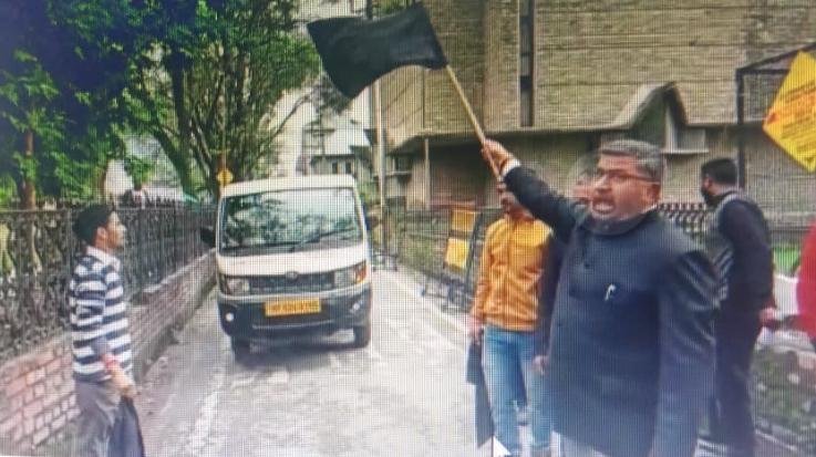 Chamba: Black flag shown to Ride with Pride vehicle