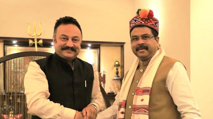 Education Minister Rohit Thakur met Union Minister Dharmendra Pradhan