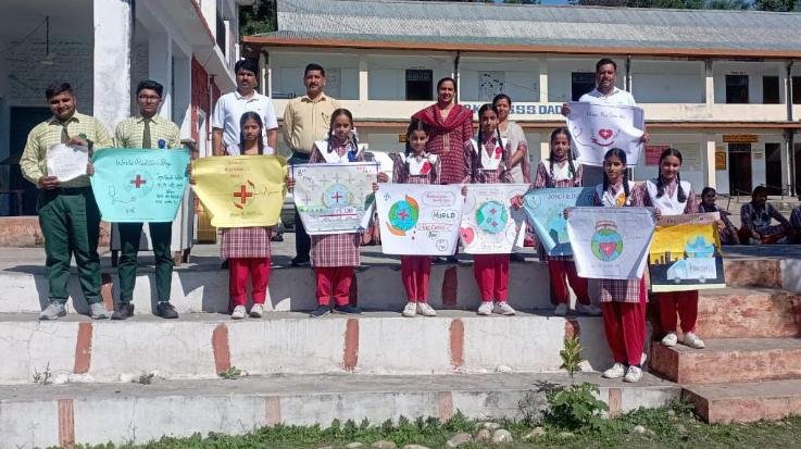Dehra: Competitions organized on Red Cross Day at Dadasiba School