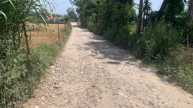 The dilapidated Really Mand Halled road needs repair