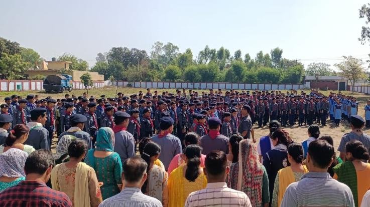 Inauguration of District Level Scout and Guide Camp at Girl's School Indora 111