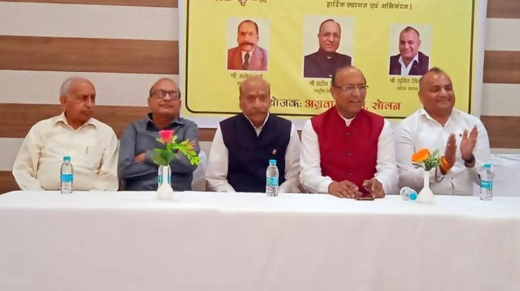 BBN: Agrawal Sabha Solan welcomed the office bearers of All India Agrawal Organization
