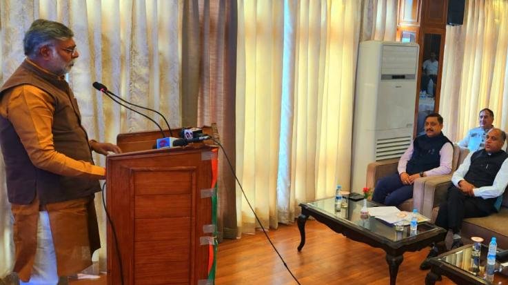  In Shimla, Union Minister Prahlad Patel counted the achievements of the Modi government.