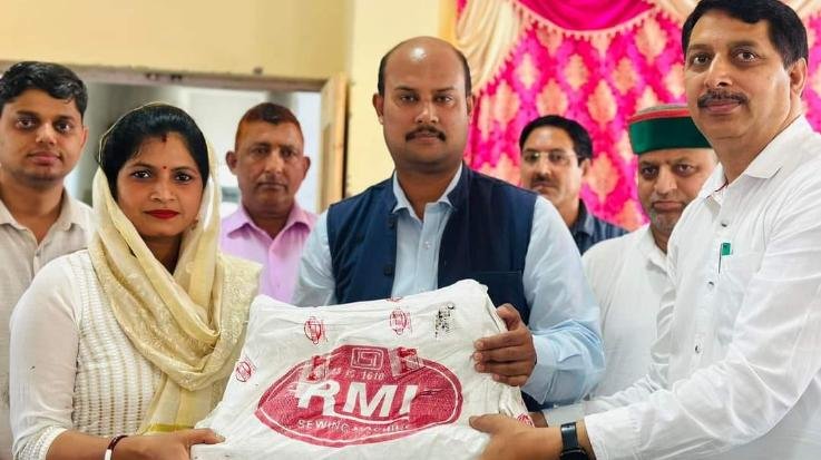 MLA Goma presented sewing machines to 123 eligible beneficiaries