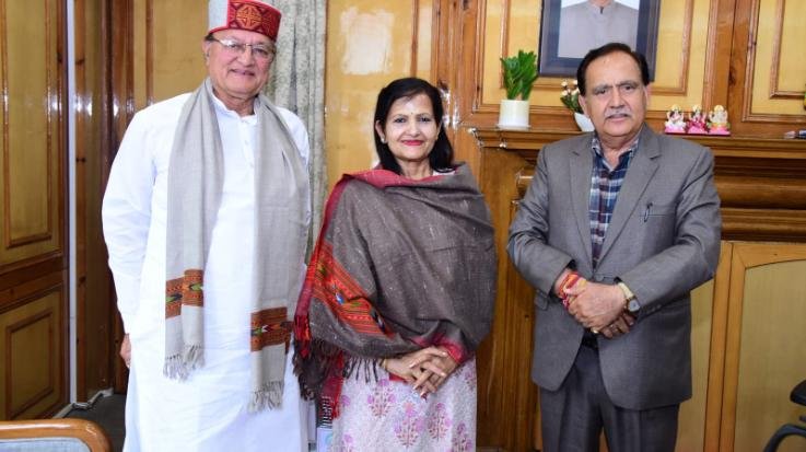 Shimla: Rajasthan Education Minister BD Kalla met the Speaker