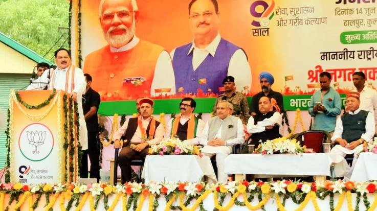 Kullu, Shimla: Those who imposed emergency in the country kept saying, democracy is in danger: Nadda 111