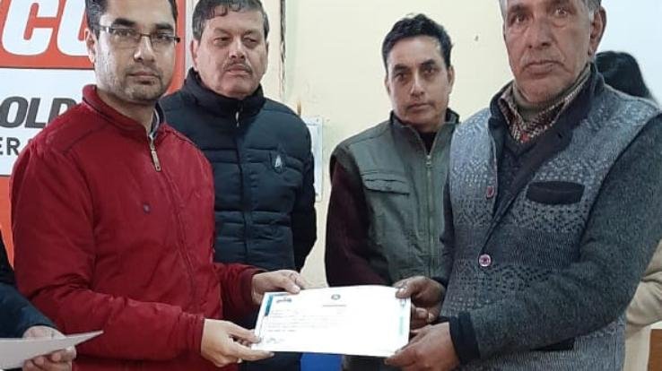 भूकंप रोधी भवन निर्माण के लिए आयोजित तीन दिवसीय कार्यशाला संपन्न