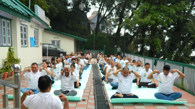 International Yoga Day celebrated at National Statistical Office Shimla