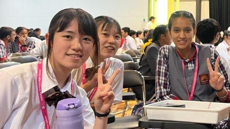 Dehra: Vidushi of Kendriya Vidyalaya Naleti returned from an educational trip to Japan
