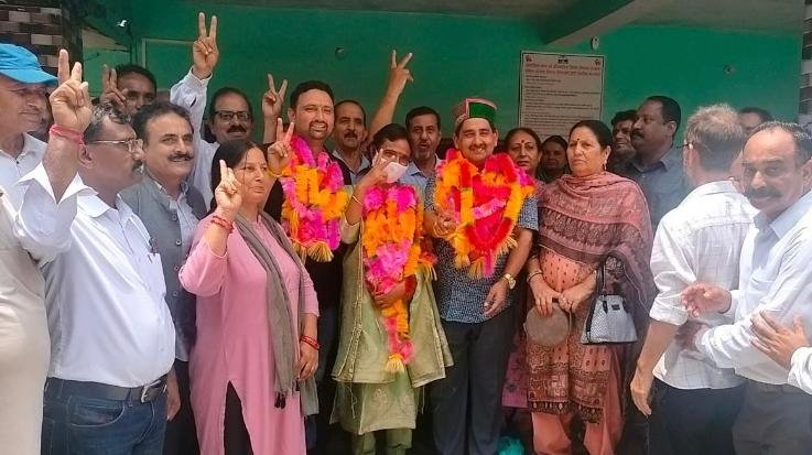 Dharamshala: President and Vice President elected unopposed in Nagar Panchayat Shahpur