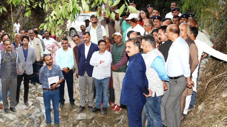  Chief Minister took stock of the damage caused by heavy rains in Kotkhai