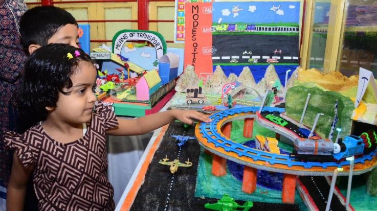 Annual exhibition decorated at Euro Kids Play School Kotlanala