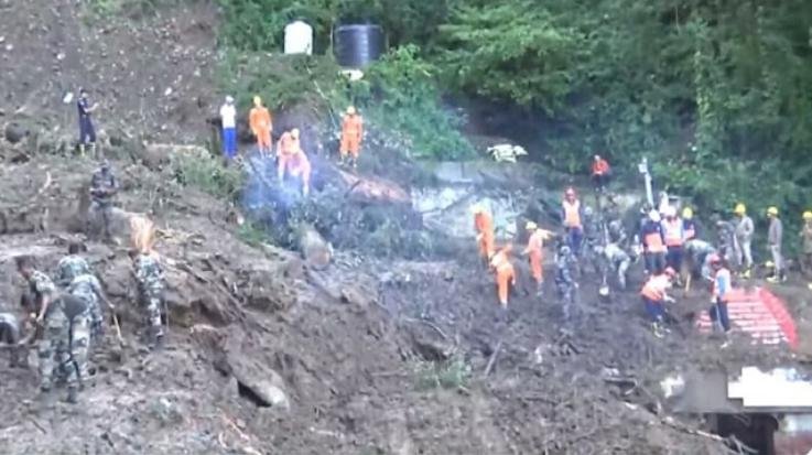 Shimla: So far 14 bodies have been recovered from the debris of the landslide in Summerhill. 1111