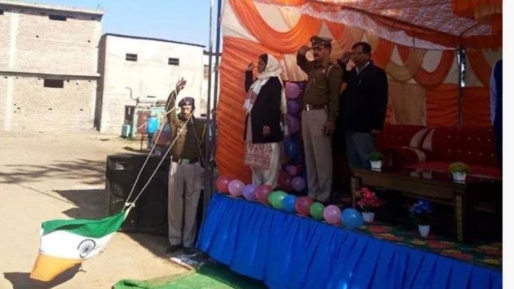 नालागढ़ के रामशहर में तिरंगे का अपमान 